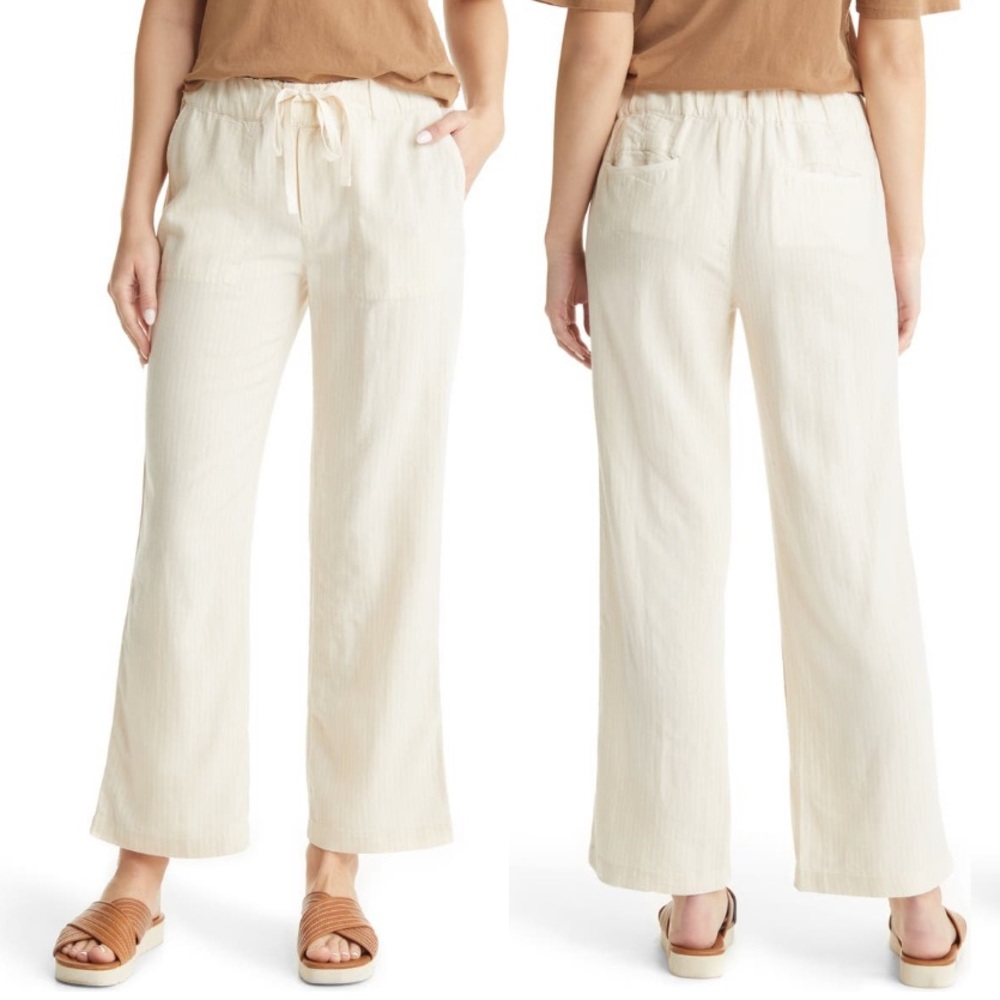Caslon - Stripe Linen  Blend Pants - XL P - NEW

Yarn-dyed stripes look crisp.